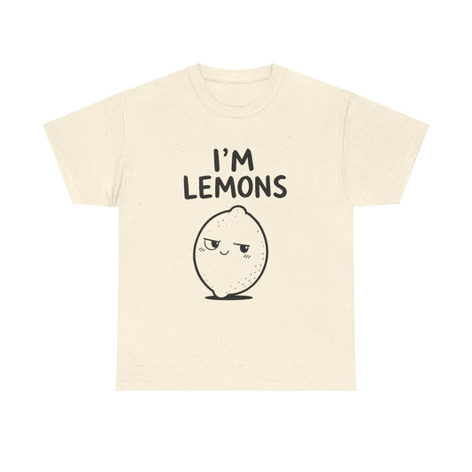 Cotton T-Shirt Unisex - I'm lemons