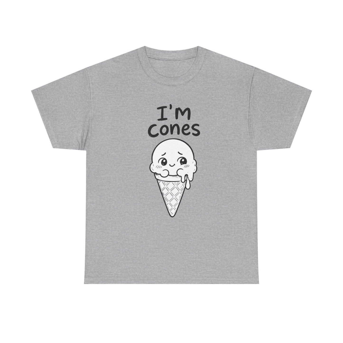 Baumwolle T-Shirt Unisex  - I'm cones
