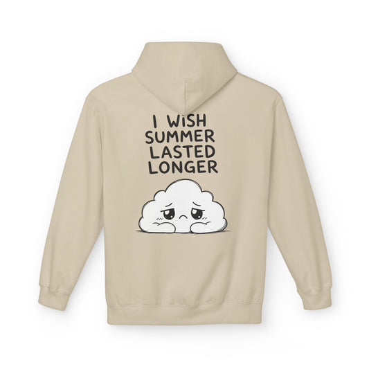 Softstyle Fleece Hoodie Unisex - I wish summer lasted longer
