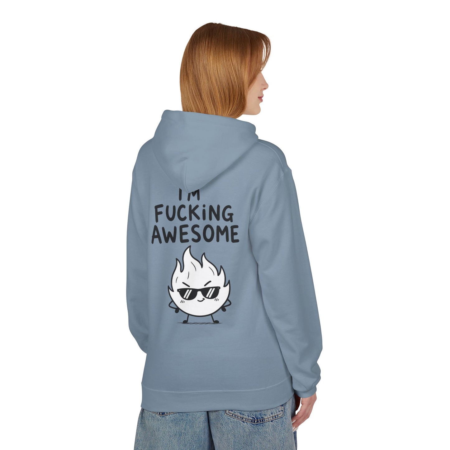 Softstyle Fleece Hoodie Unisex - I'm f*cking awesome