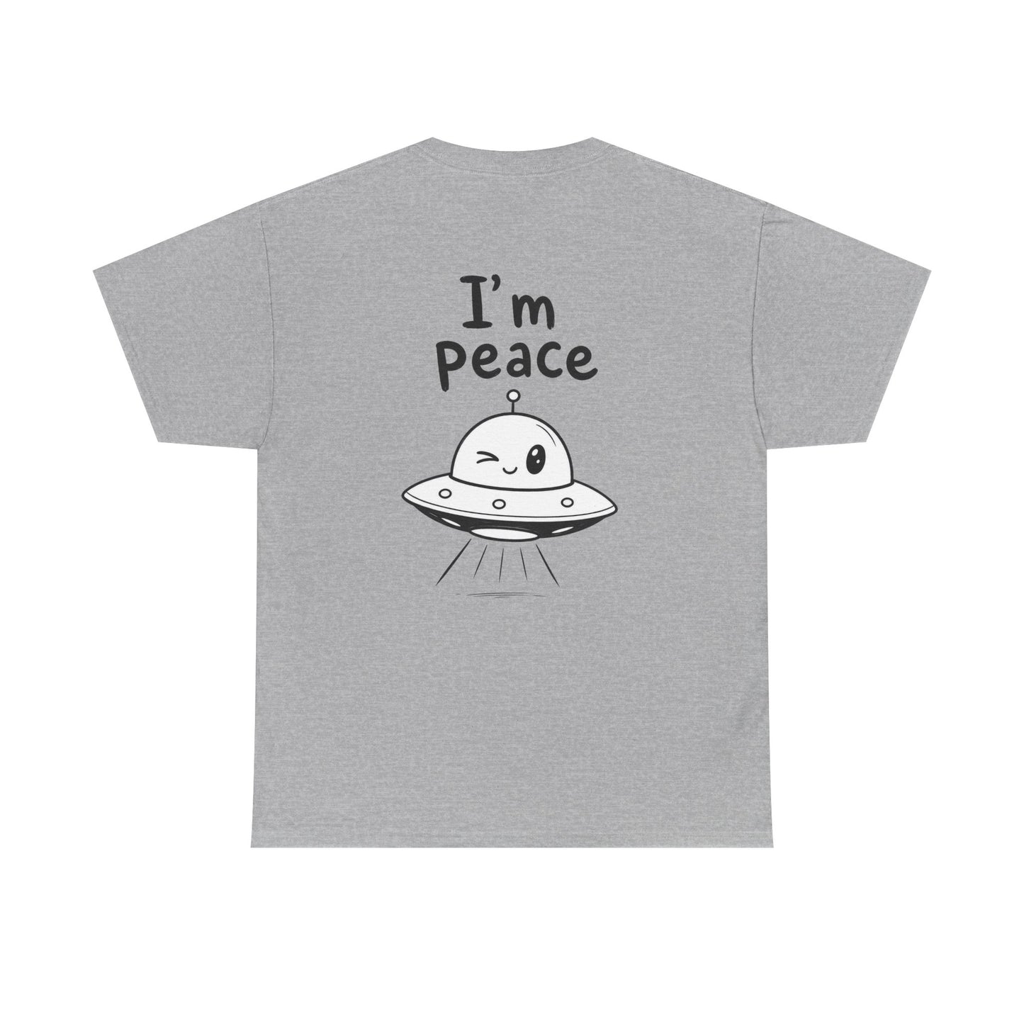 Baumwolle T-Shirt Unisex  - I'm peace (backprint)