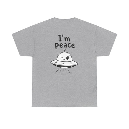 Baumwolle T-Shirt Unisex  - I'm peace (backprint)