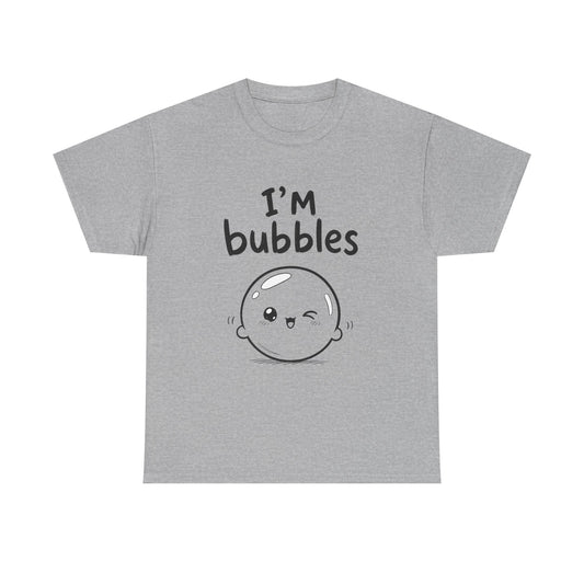 Cotton T-Shirt Unisex - I'm bubbles