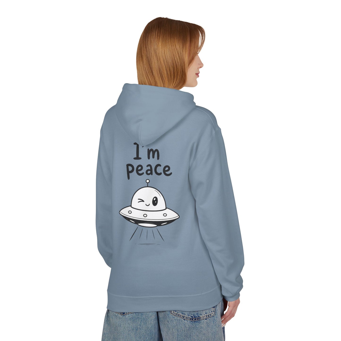 Softstyle Fleece Hoodie Unisex - I'm peace