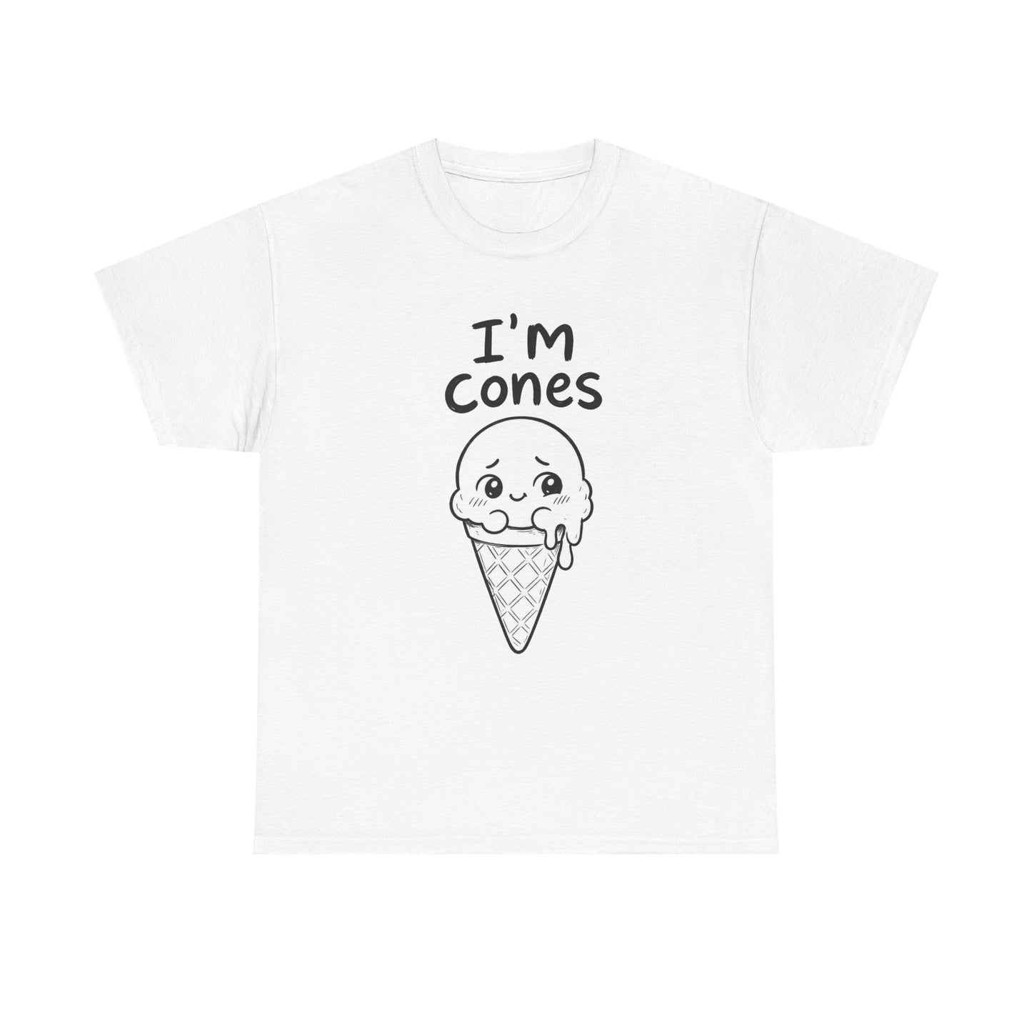 Baumwolle T-Shirt Unisex  - I'm cones
