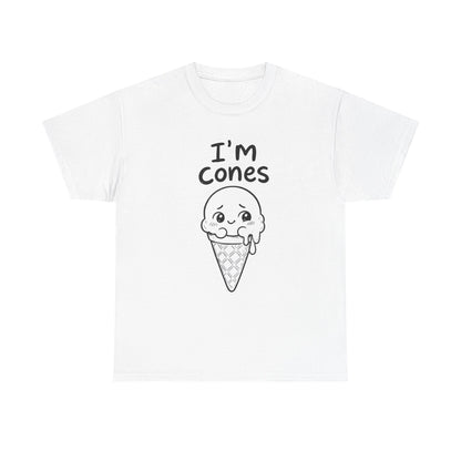 Baumwolle T-Shirt Unisex  - I'm cones