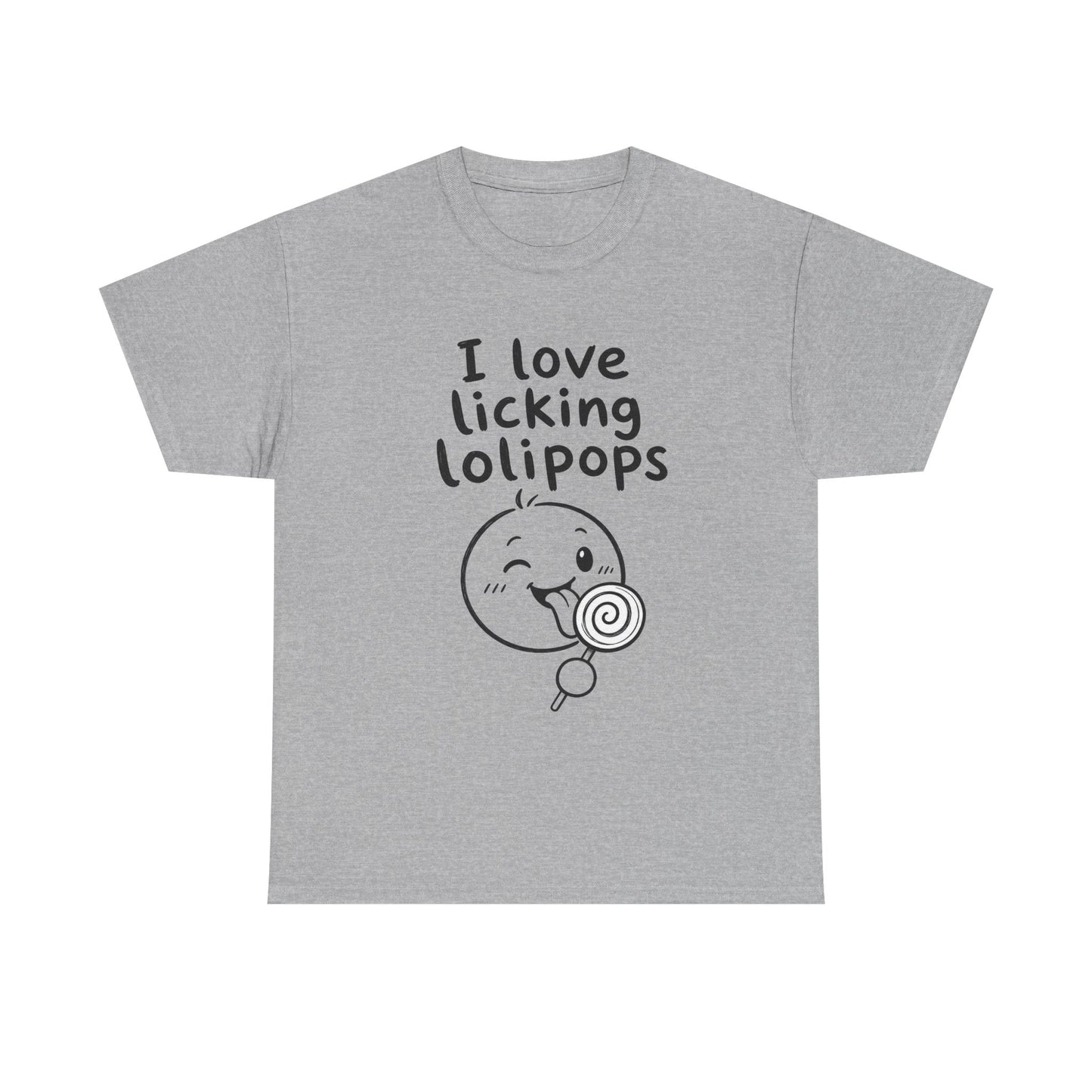 Baumwolle T-Shirt Unisex  - I love licking lolipops