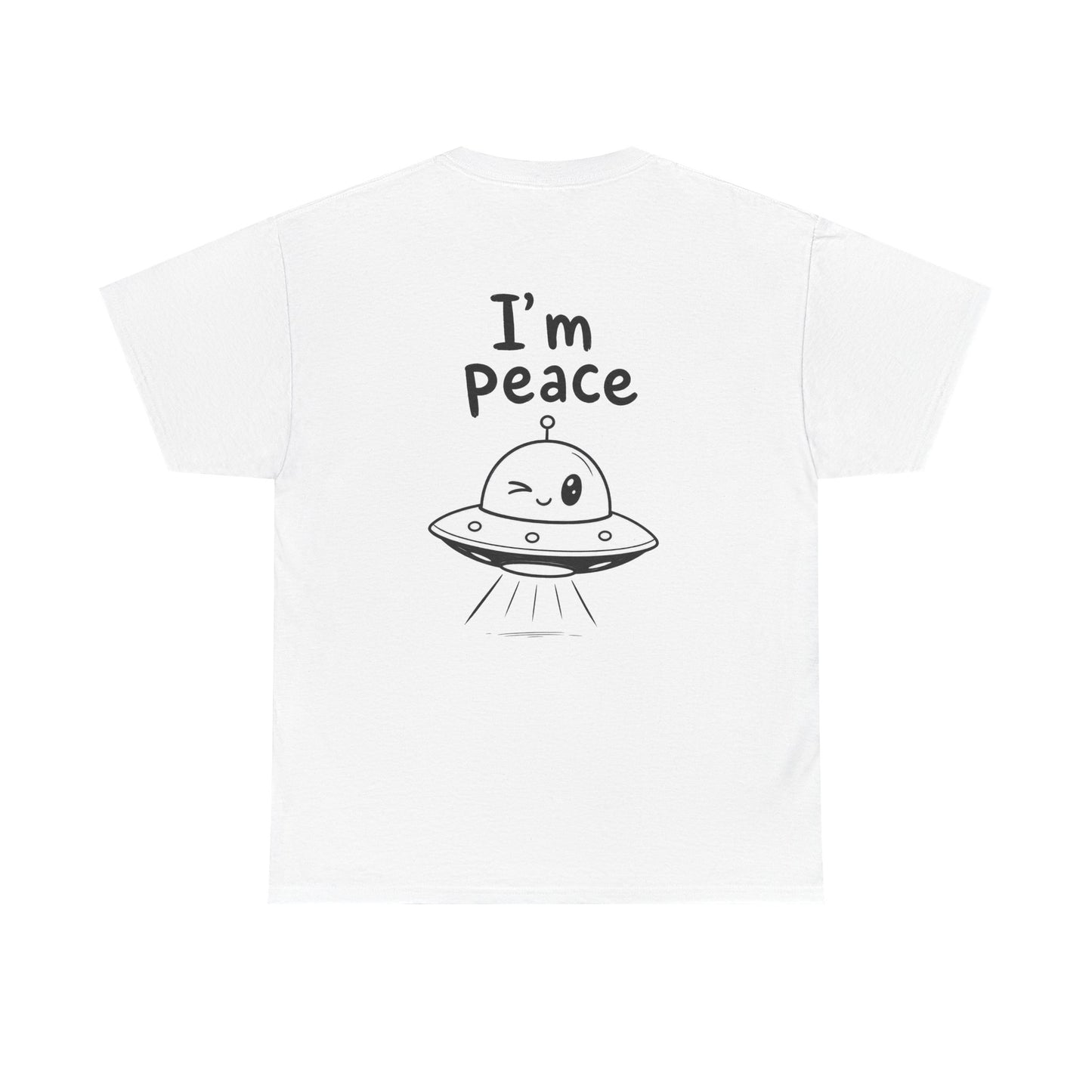 Baumwolle T-Shirt Unisex  - I'm peace (backprint)